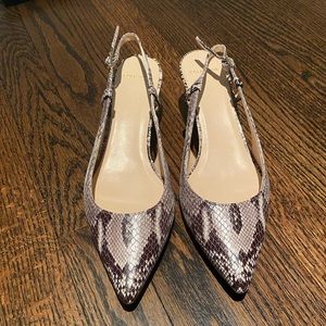 Cole Haan snake print sling pump (unworn - new)
